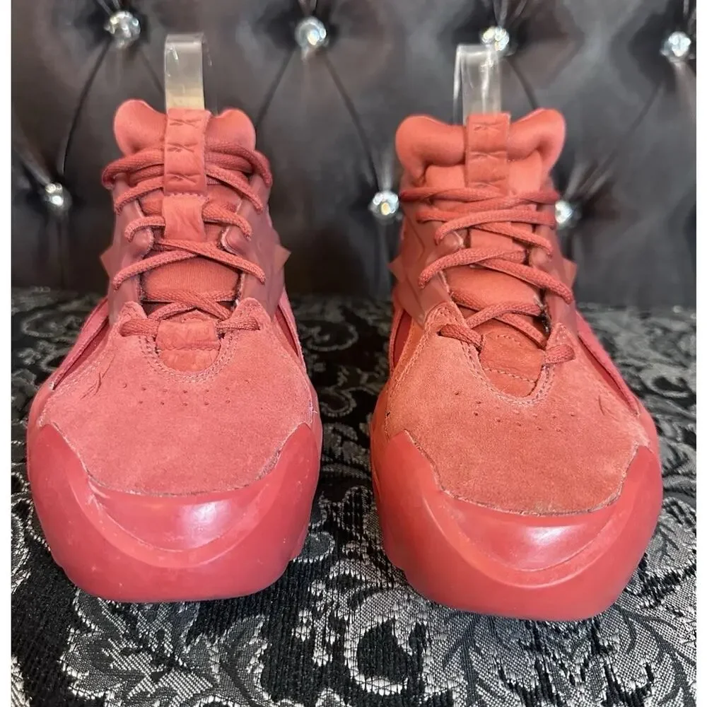 Reebok Shoes Women Size US 9 Mars Red Club C Cardi B V2 Leather GW6699 Chunky